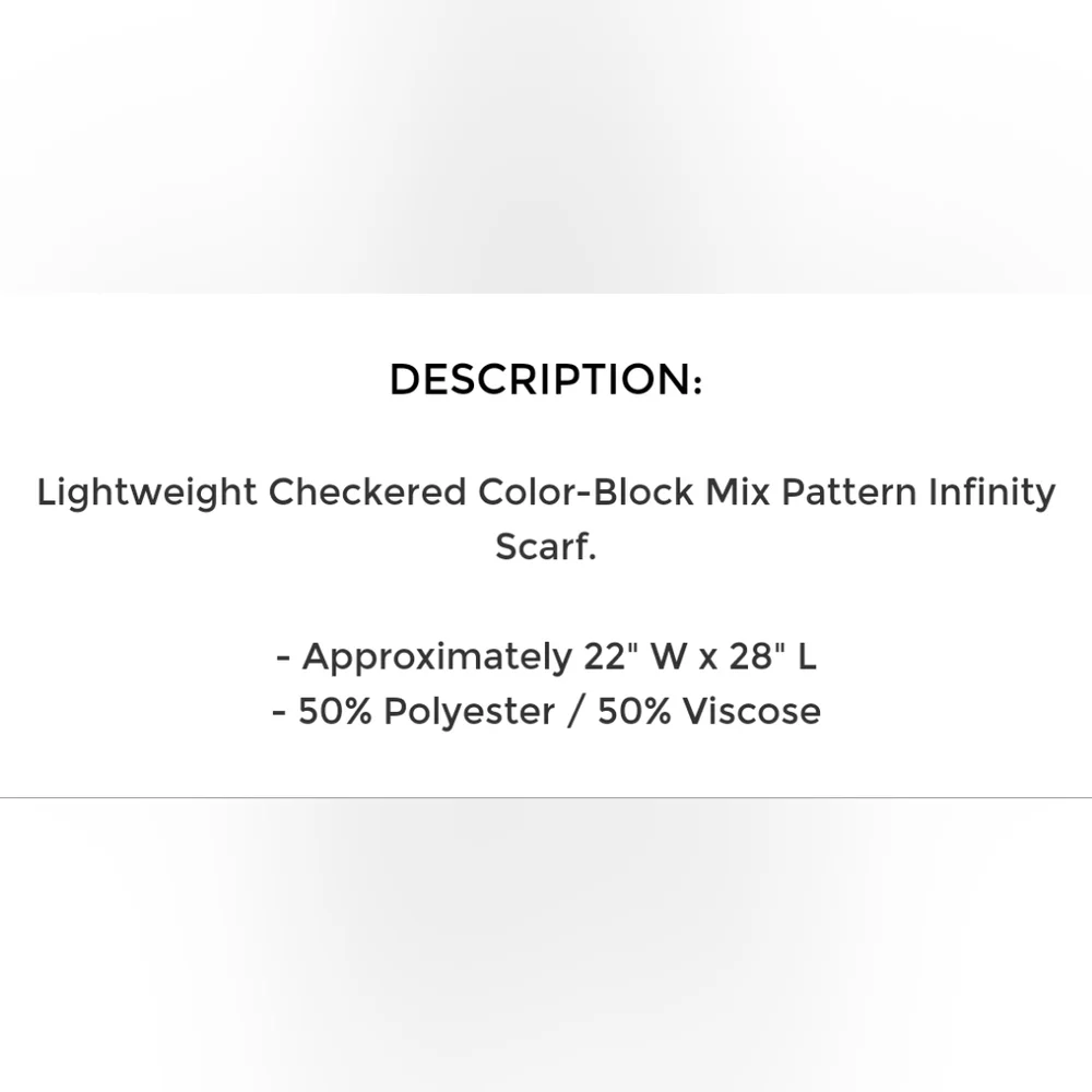 L.I.B Infinity Mixed Pattern Scarf - Picture 2 of 2